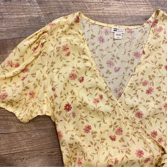 Billabong Sunlit Floral Mini Wrap Dress - Picture 9 of 14